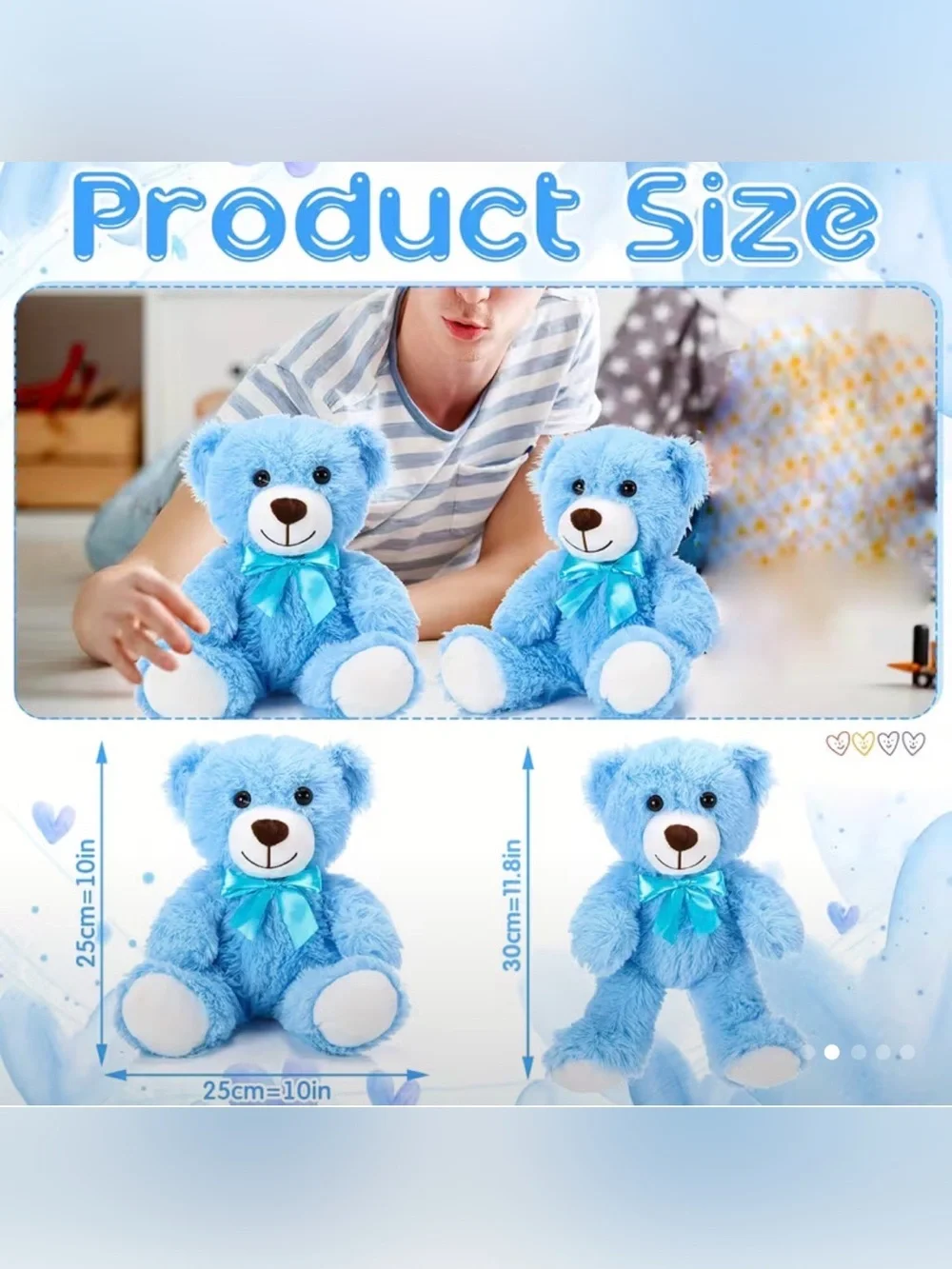 RESELLER Bundle Teddy Bear & 5 Colorful Sleeping Baby Dolls Keychains NWOT